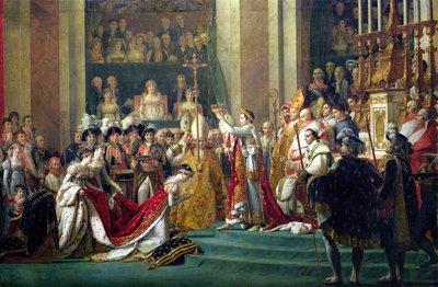 The Consecration of the Emperor Napoleon and the Coronation of the Empress Josephine, 2nd December 1804 (detail) by Jacques Louis David